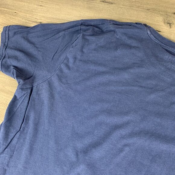 Home Of The Brave T-Shirt XL Blue Adult Short Sleeve Eagle American Flag Graphic - Picture 11 of 11